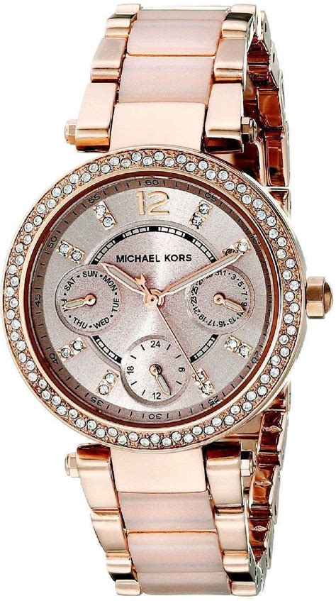 michael kors watch 6110|michael kors parker rose dial.